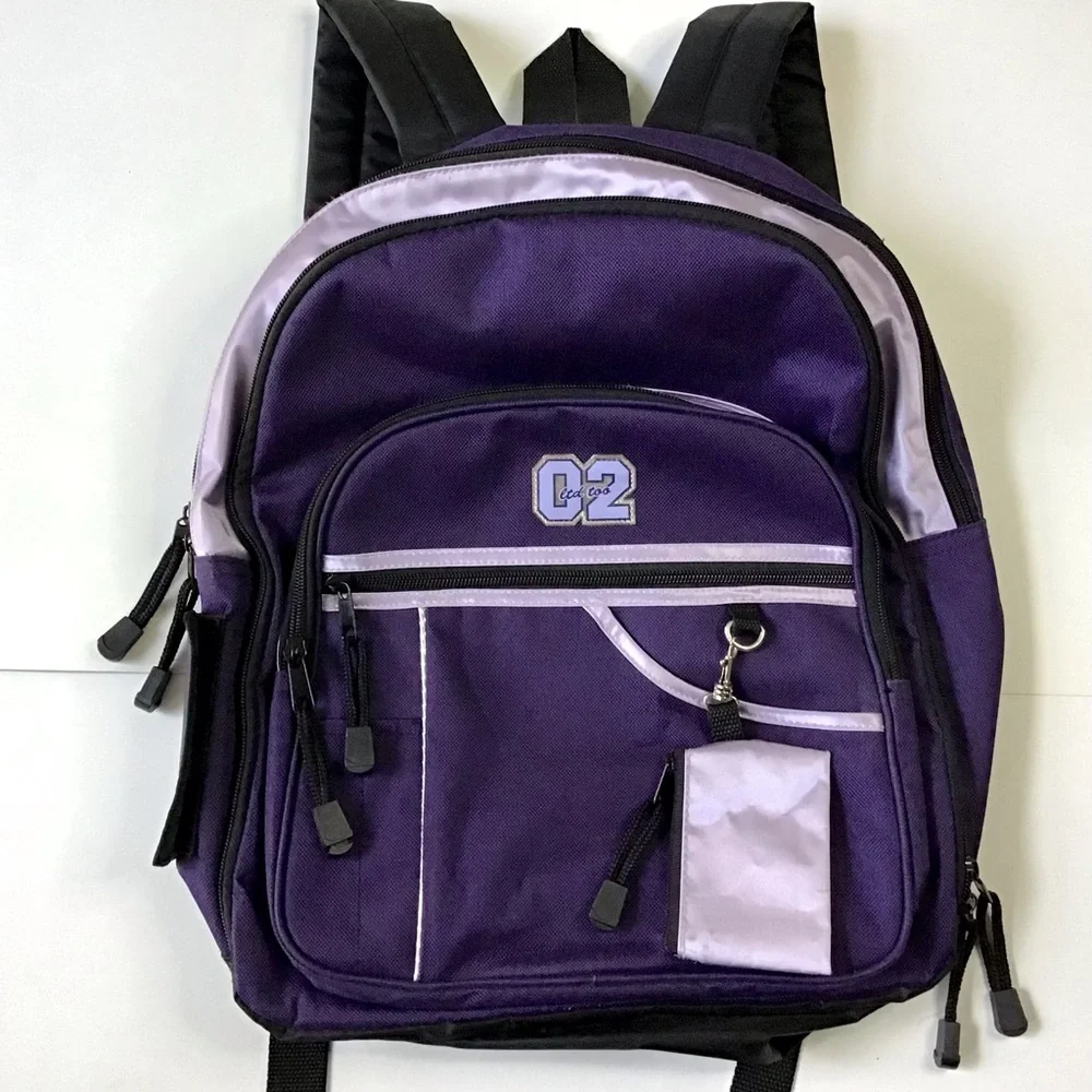 Vintage Limited Too Y2K Backpack Dark Purple 16” Excellent Condition Like-New
